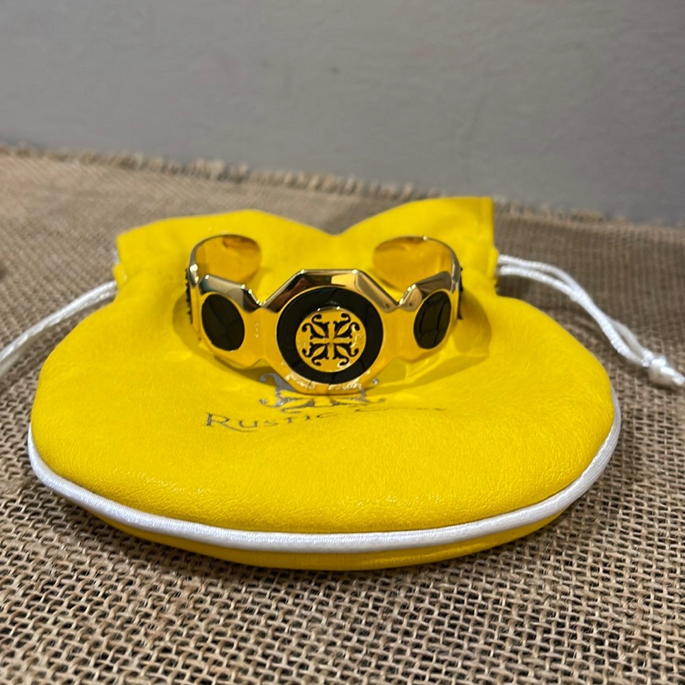 Rustic Cuff Gold & Snakeskin Cuff - Picture 6 of 14